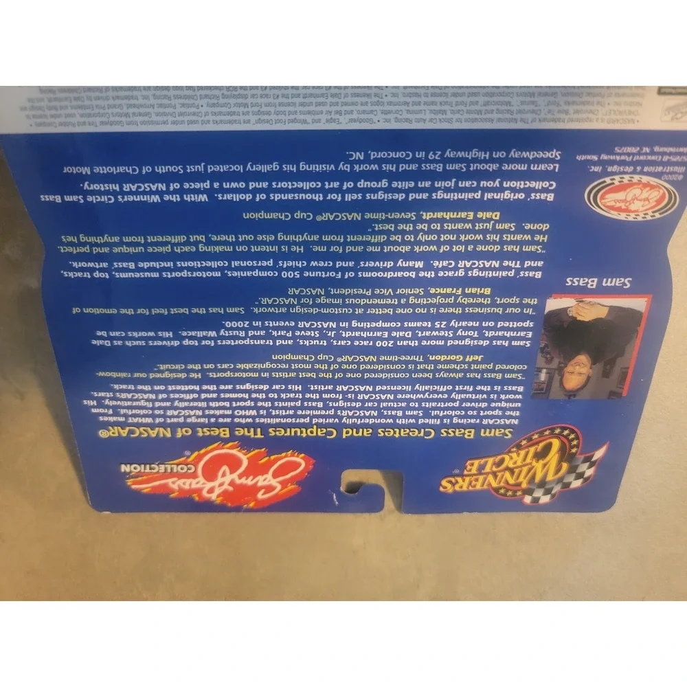 Dale Earnhardt #3 Winners Circle NASCAR Diecast Car Sam Bass Art Print New